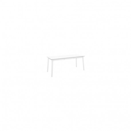 Pikendatav söögilaud ZigZag 127-180x75cm, valge