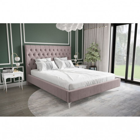 Voodi Valentino 200x200 cm, helelilla