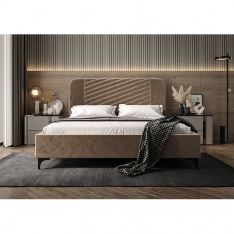 Voodi Venezia 140x200cm, helepruun