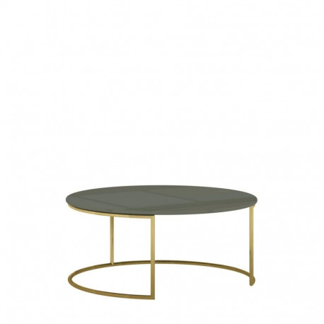 Diivanilaud ROSE HILL 80x80cm, kuldne/roheline