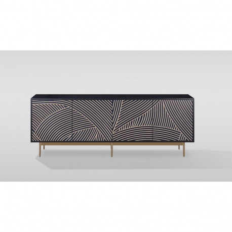 TV-alus STILIG, tumesinine/kuldne