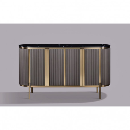 Puhvetkapp STILIG, kudne/must