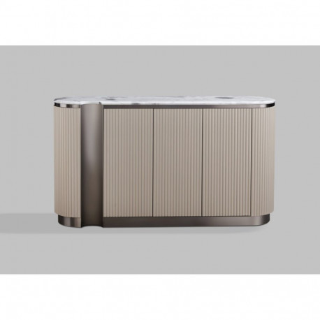 Puhvetkapp STILIG, valge/beež