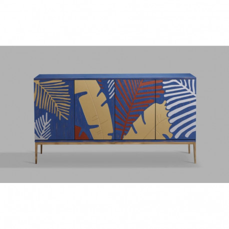 Puhvetkapp STILIG, kuldne/sinine