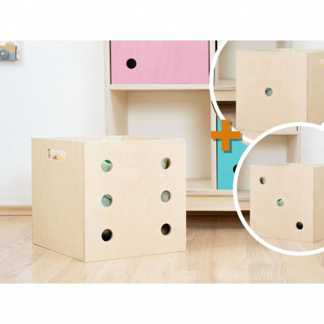 Hoiukastid DICE 6tk komplekt täringumotiiviga