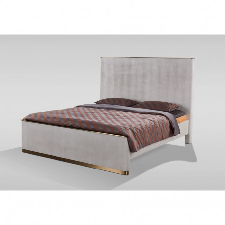 Voodi STILIG 160x200, beež/hall