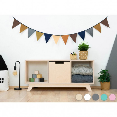 Riiul NABOKSY 1x3 alusega