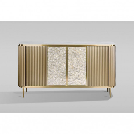 Puhvetkapp STILIG, šampanja/kuldne