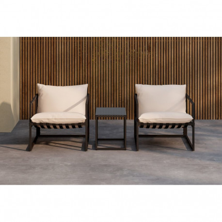 Lounge komplekt MESSINA, must/beež