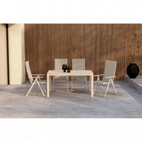 Söögilaua komplekt MIRKO toolidega LEVANZO, beež