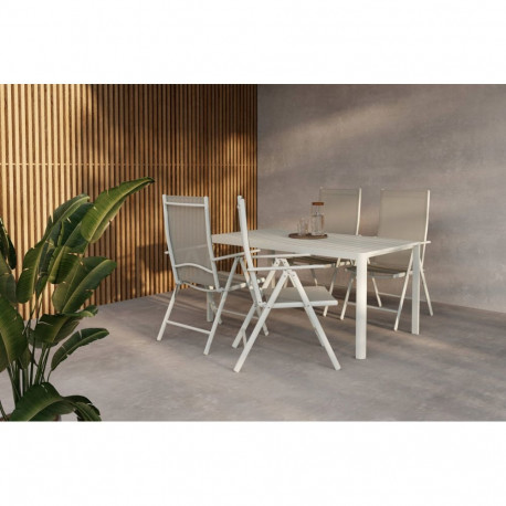 Söögilauakomplekt GIARDINI koos toolidega BREAK, beež