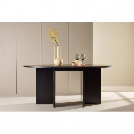 Söögilaud STRADA pikendatav 120/170x120cm, must