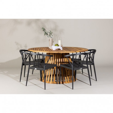 Aiamööbli komplekt TUCUMÁN laud ja 6 tooli