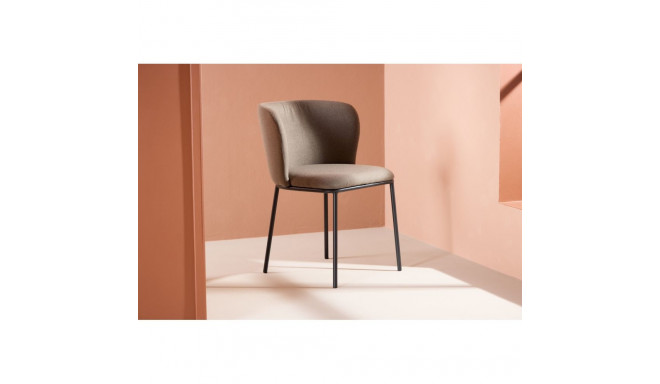 Söögitool EDINA, must/pruun