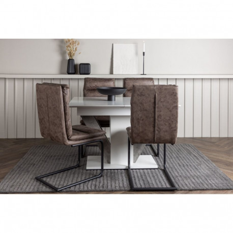 Söögitoa komplekt DISA&ZIZO 4 tooli pikendatav