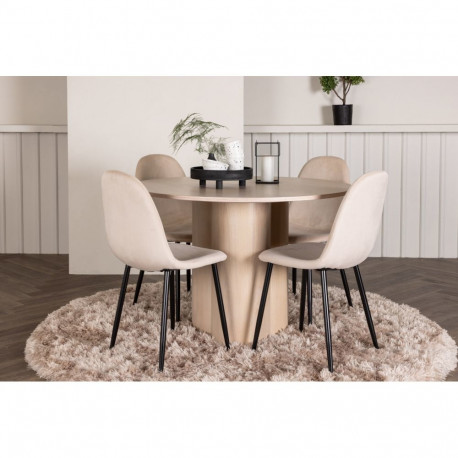 Söögitoa komplekt OLIVIA & POLAR 4 tooliga