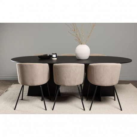 Söögitoa komplekt BOOTCUT&BERIT 6 tooliga