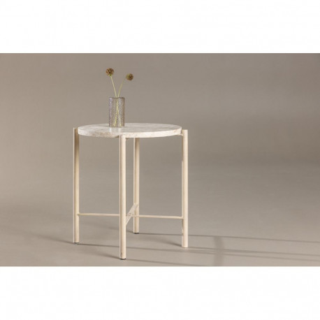 Diivanilaud SANDHAMN ⌀40 cm, beež