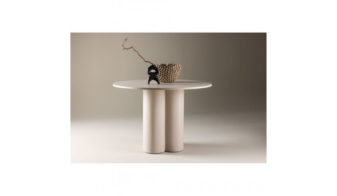 Söögilaud OLIVIA ⌀110 cm, beež