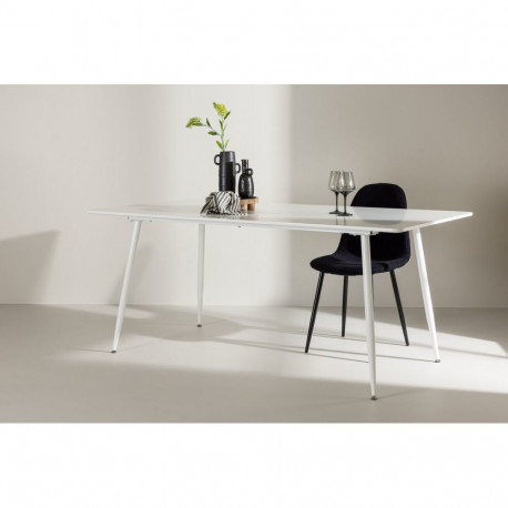 Söögilaud SILAR 180x90 cm, valge