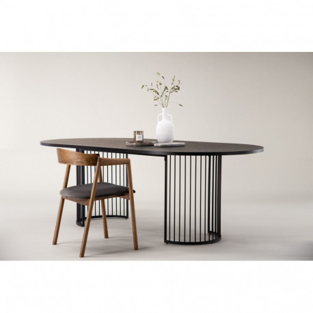 Söögilaud HAMNESKÄR ovaalne, must