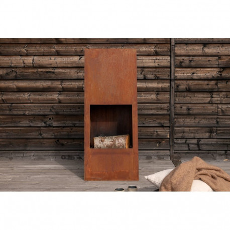 Välikamin BASTIAN, roostes oranž