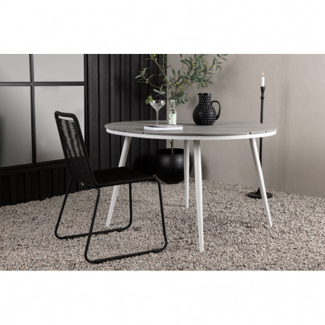 Aialaud BREAK ümmargune 120ø, hall/valge