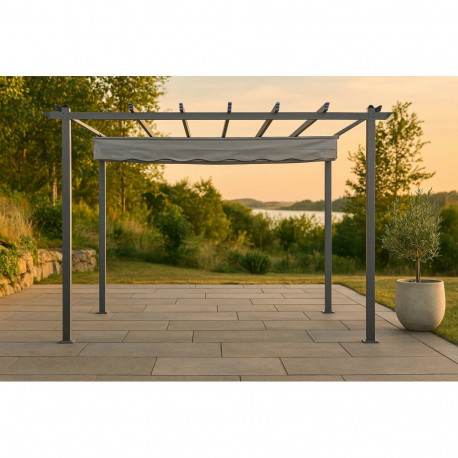 Aiapaviljon LAZIO 3,95x2,95xH2,45 cm, hall