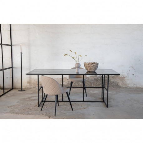 Söögilaud Leif 200x90cm, must