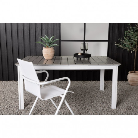 Aialaud LEVELS 160/240 pikendatav, hall/valge