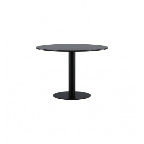 Söögilaud ESTELLE ümmargune 106cm, must/hall