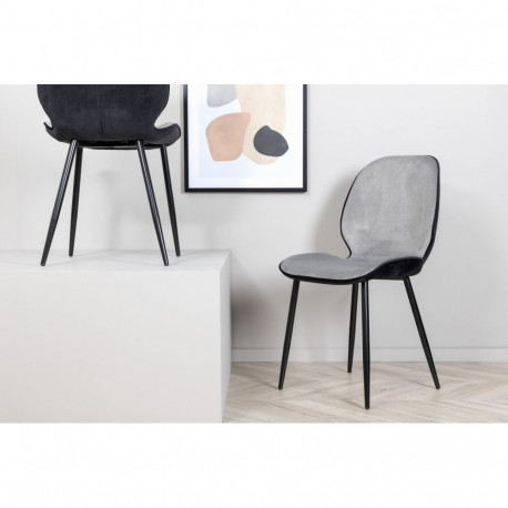 Söögitool EMMA, must/hall