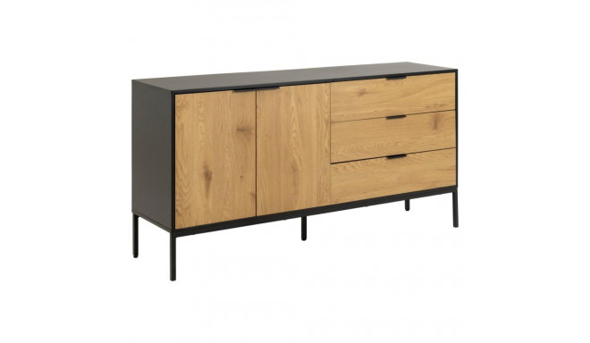 Kummut SEAFORD 160x40x80 cm, must/metsik tamm