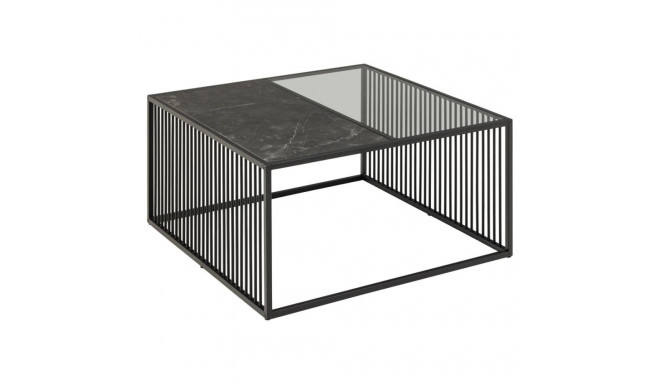 Diivanilaud STRINGTON 80x80 cm, must