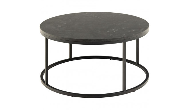 Diivanilaud SPIRO ümmargune, must