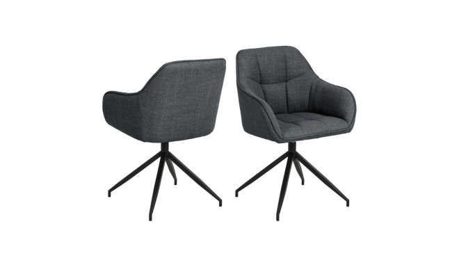 Söögitool BRENDA käetoega, tumehall