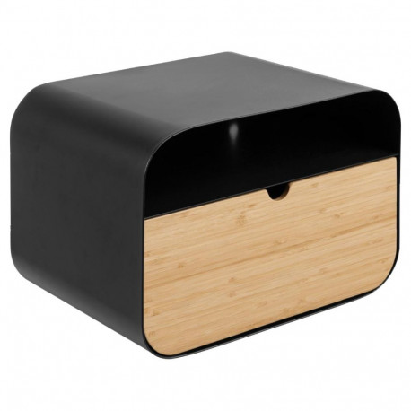 Öökapp JOLIET ovaalne seinale kinnitatav, must