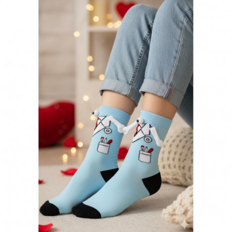 SOKISAHTEL PROFESSOR sinised magnetkäppadega sokid 444