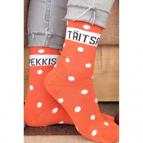 SOKISAHTEL TÄITSA PEKKIS puuvillased oranžid sokid 444, 446