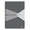 Notebook Leitz Office PP A4 Squared Grey