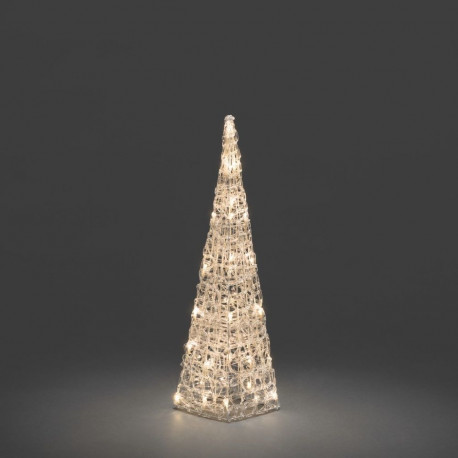 Akrüülist püramiid 16x K-60cm, 32 ww LED tuld, IP20 trafo, 400cm juhe/ siseruumi