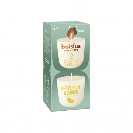 Bolsius CleanLight Candle Refills 2pcs Grapefruit&Ginger