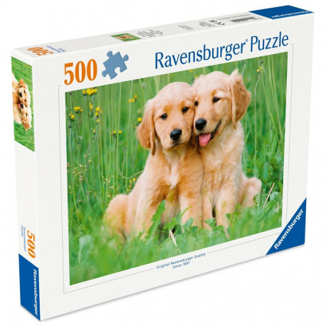 Ravensburger pusle 500 tk: kuldsed retriiverid
