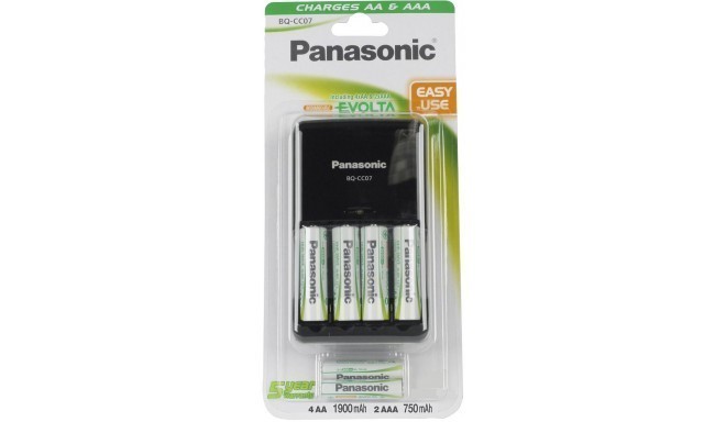 Panasonic battery charger BQ-CC07 + 4×1900 + 2×750