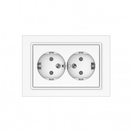 SOCKET TWO PLACESRP16-021 QR1000 WHITE