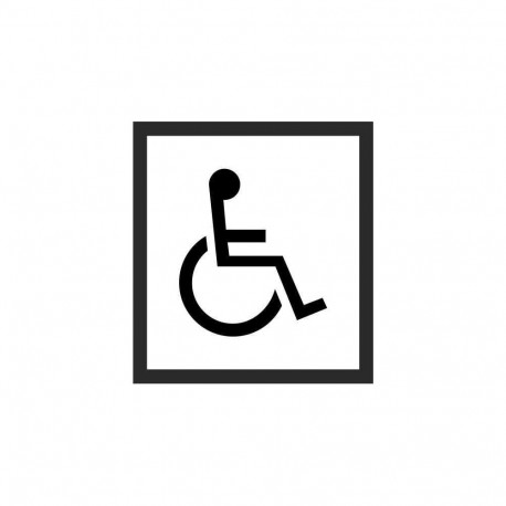 sticker inva-WC 130x130mm