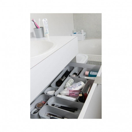 ORGANIZER SQUARE 15X15X5CM GREY