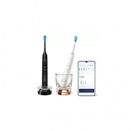 Philips Sonic toothbrush Sonicare DiamondClean 9000 2pcs. Black  White 8710103939566