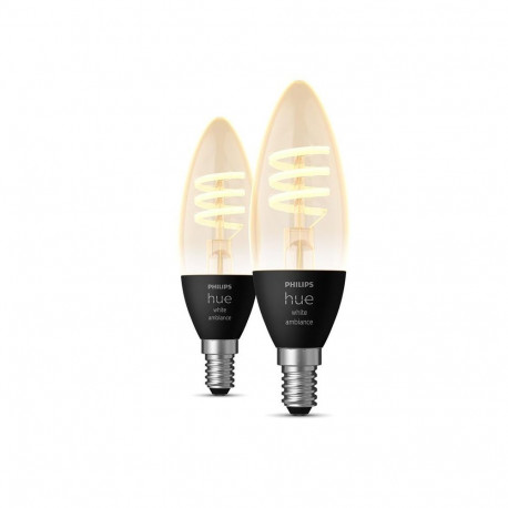 Philips Hue Warm-to-cool 4.6W Fil Candle E14 2pcs EU