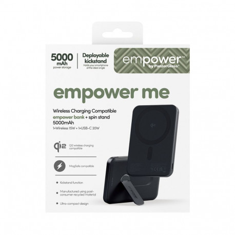 PanzerGlass empower Powerbank koos Spin Stand 5000mAh space must